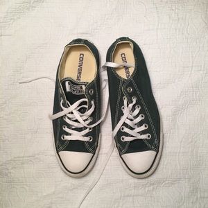 Green Converse- Low Top- Women’s 8